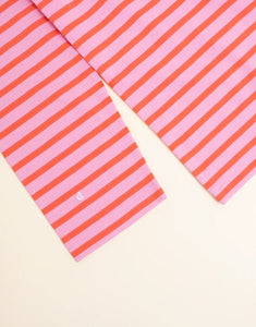 Langarmshirt Gestreift I Pink/Rot