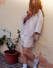 Laden Sie das Bild in den Galerie-Viewer, Gym Shorts Naram I Lilac &amp; Neon Yellow
