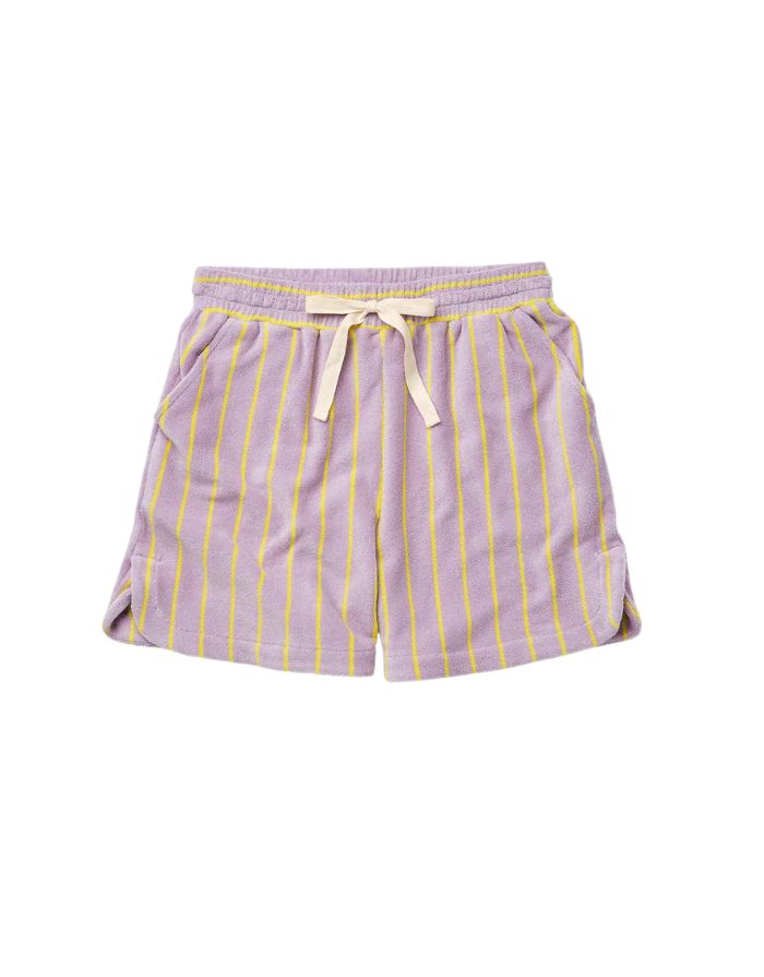 Gym Shorts Naram I Lilac & Neon Yellow