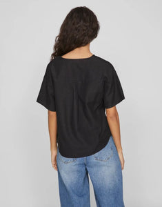 Shirt Viprisilla V-Neck I Black