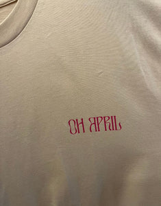 Boyfriend T-Shirt Mental Health I Cappuccino/Pink