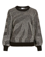 Laden Sie das Bild in den Galerie-Viewer, Pullover Vipinna Knit I Black/Birch
