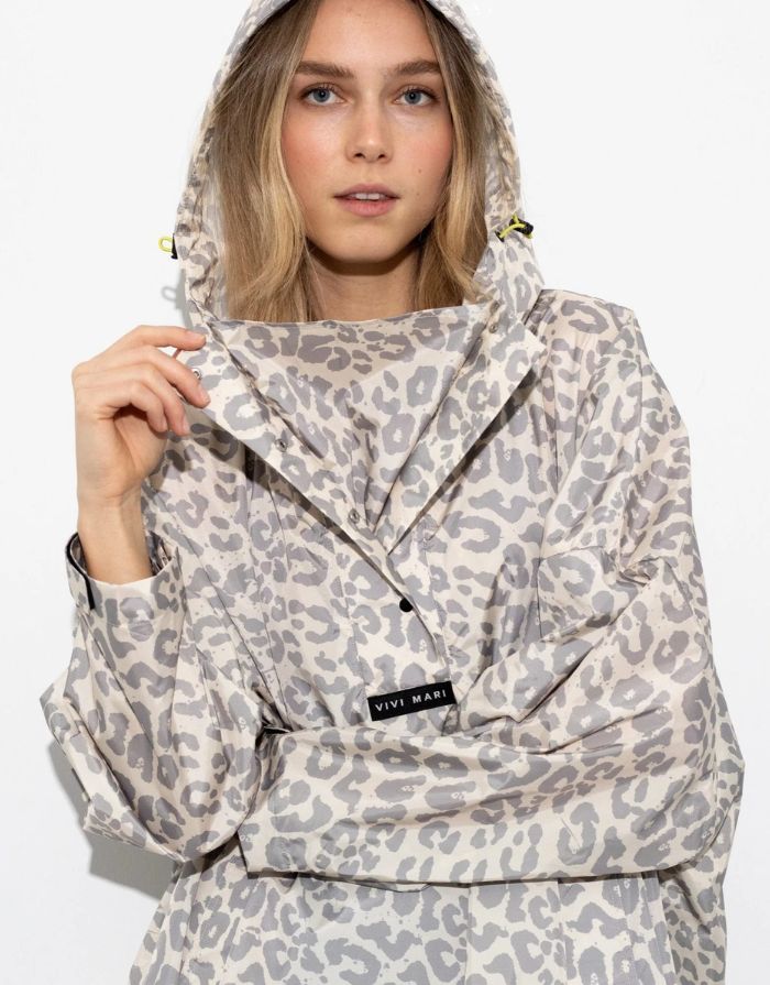 Raincoat I Leo Splashes Grey/Sand