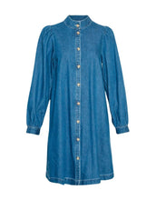 Laden Sie das Bild in den Galerie-Viewer, Shirtkleid Shayla Jeans I Mid Blue
