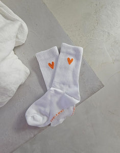 Socken I Herz Orange