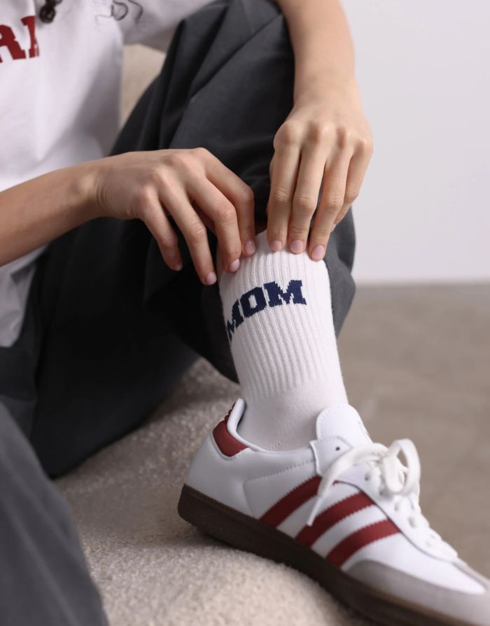 Socken Mom I College Blau