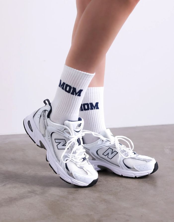 Socken Mom I College Blau