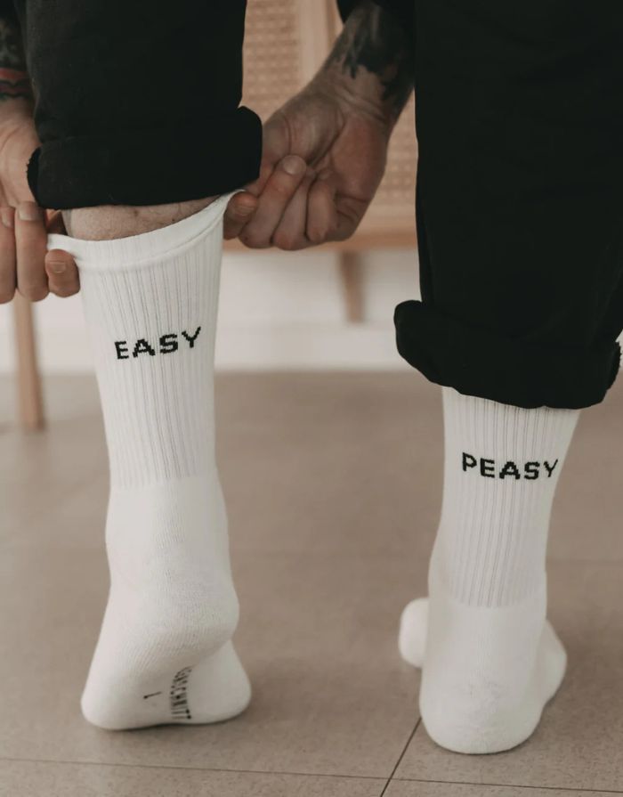 Socken Weiß I Easy Peasy
