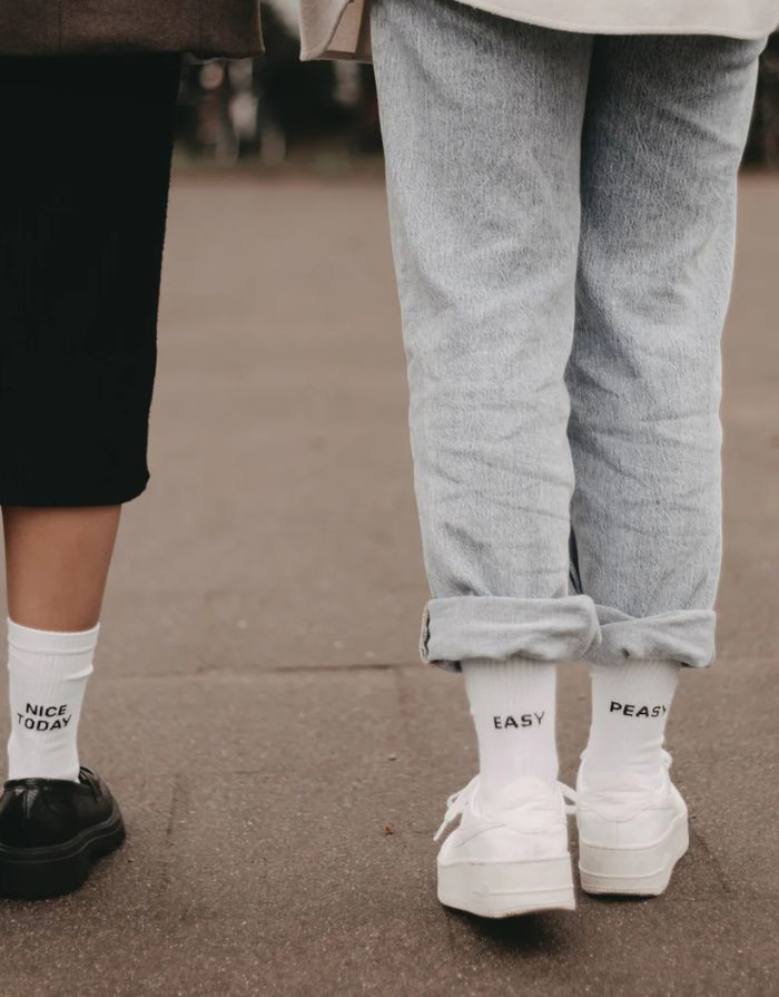 Socken Weiß I Easy Peasy
