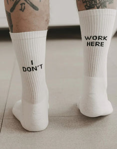 Socken Weiß I I don't work here