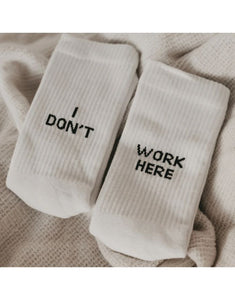 Socken Weiß I I don't work here