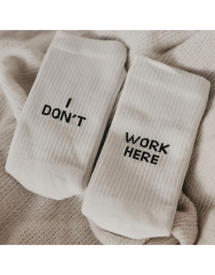 Socken Weiß I I don't work here