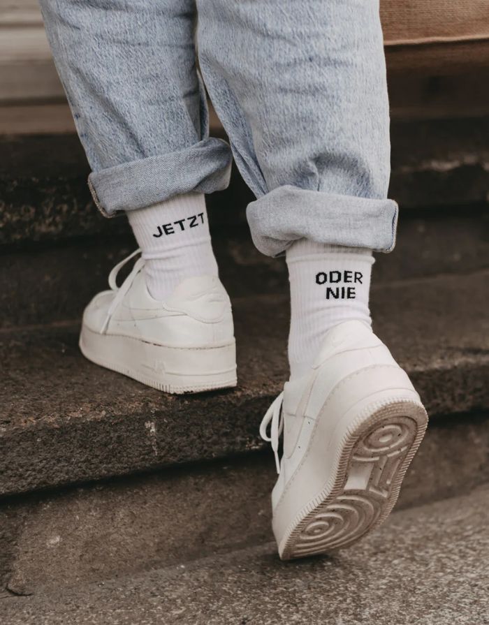 Socken Weiß I Jetzt oder Nie