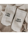 Socken Weiß I You look nice today