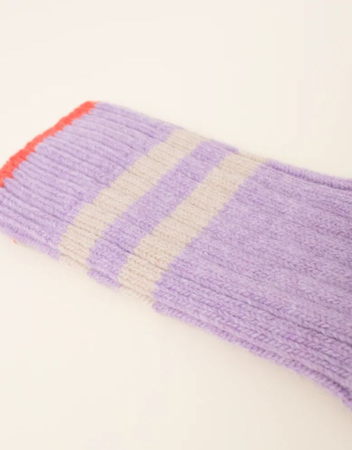 Popeia Stricksocken Wolle I Lila