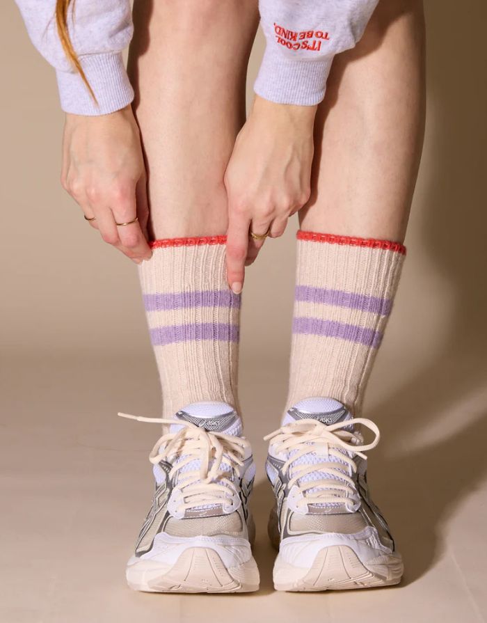 Popeia Stricksocken Wolle I Ecru