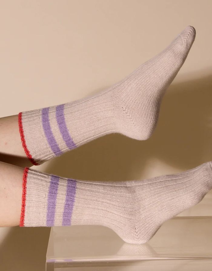 Popeia Stricksocken Wolle I Ecru
