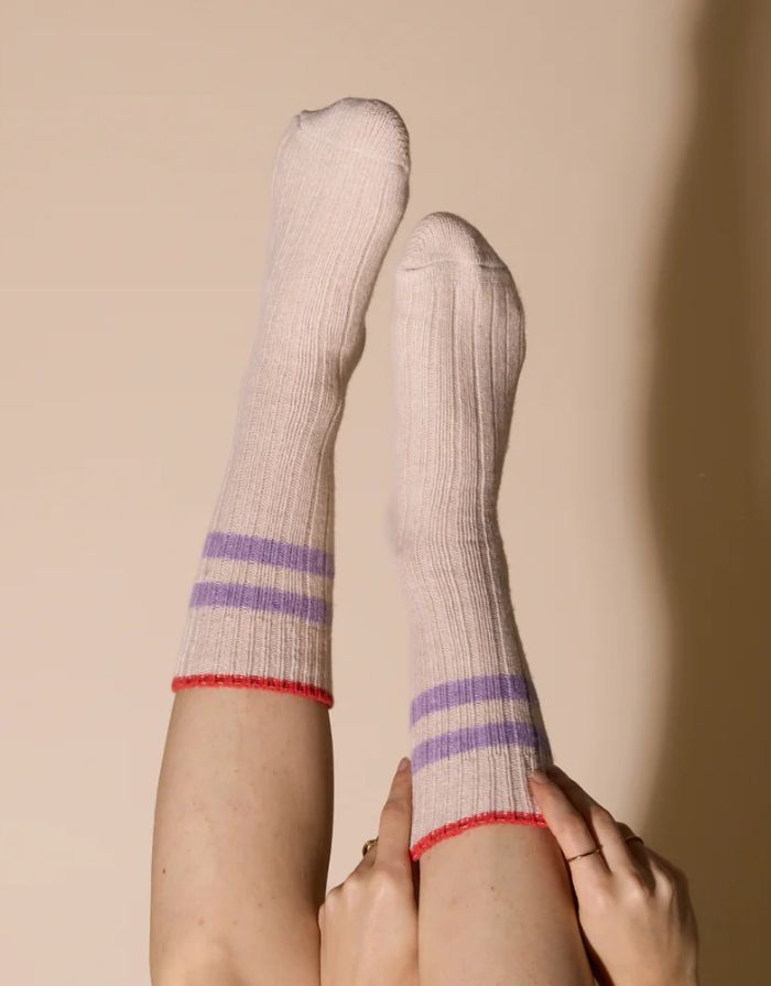 Popeia Stricksocken Wolle I Ecru