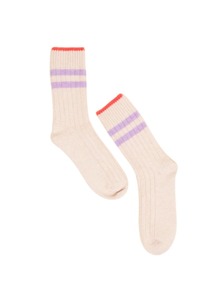 Popeia Stricksocken Wolle I Ecru