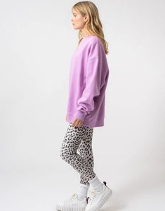 Oversize Sweater Positive I Bright Lilac