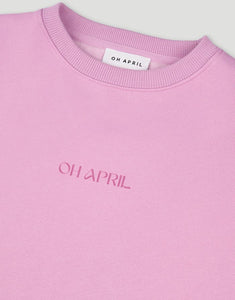 Oversize Sweater Positive I Bright Lilac