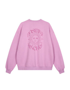 Oversize Sweater Positive I Bright Lilac