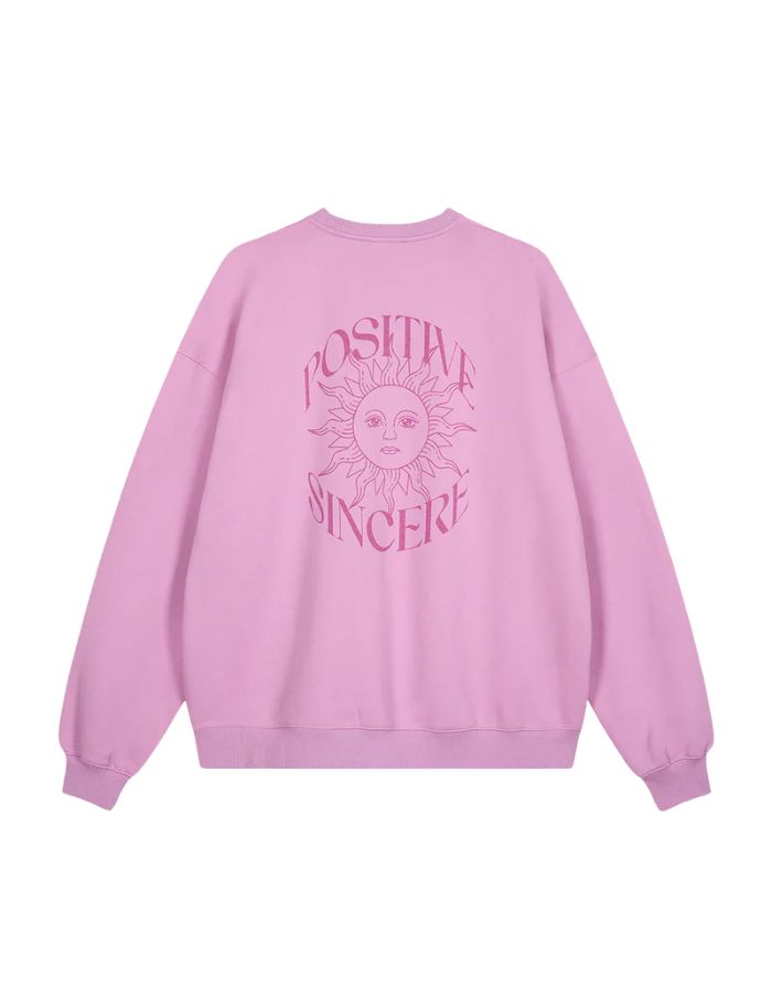 Oversize Sweater Positive I Bright Lilac