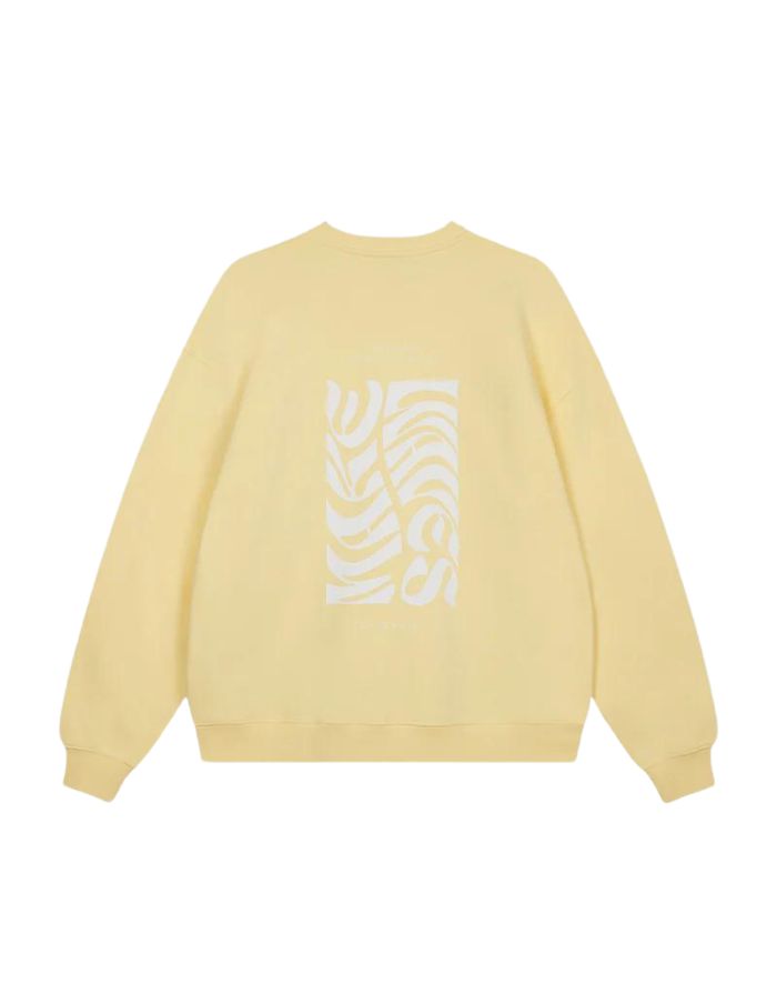 Oversized Sweater Waves I Pastell Yellow