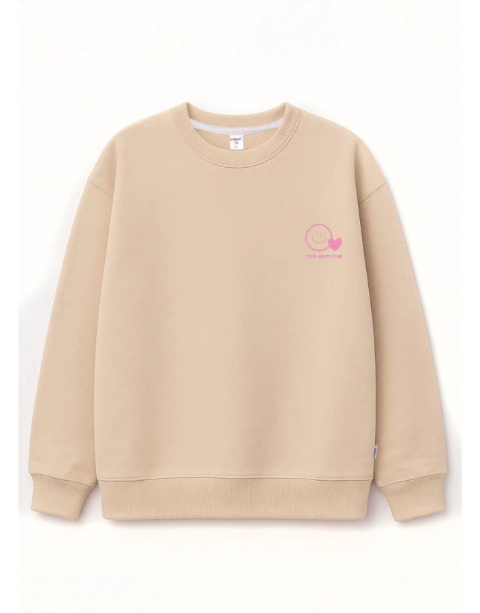 Sweatshirt Cool Aunty Club I Beige