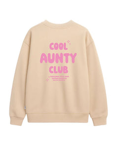 Sweatshirt Cool Aunty Club I Beige