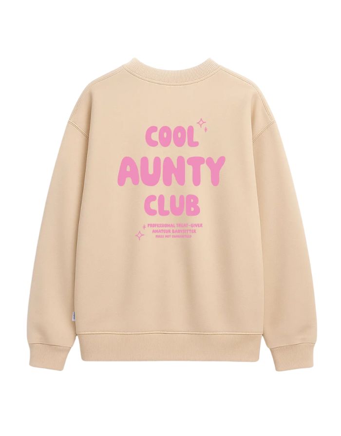 Sweatshirt Cool Aunty Club I Beige