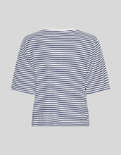 Laden Sie das Bild in den Galerie-Viewer, T-Shirt Jana Stripe I White/Oceana
