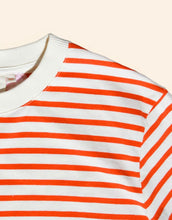 Laden Sie das Bild in den Galerie-Viewer, T-Shirt Gestreift I Rot/Off-White
