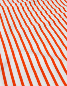 T-Shirt Gestreift I Rot/Off-White