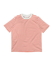 Laden Sie das Bild in den Galerie-Viewer, T-Shirt Gestreift I Rot/Off-White
