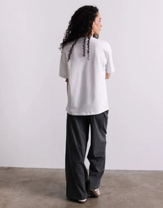 T-Shirt Mom Era I White/Burgundy