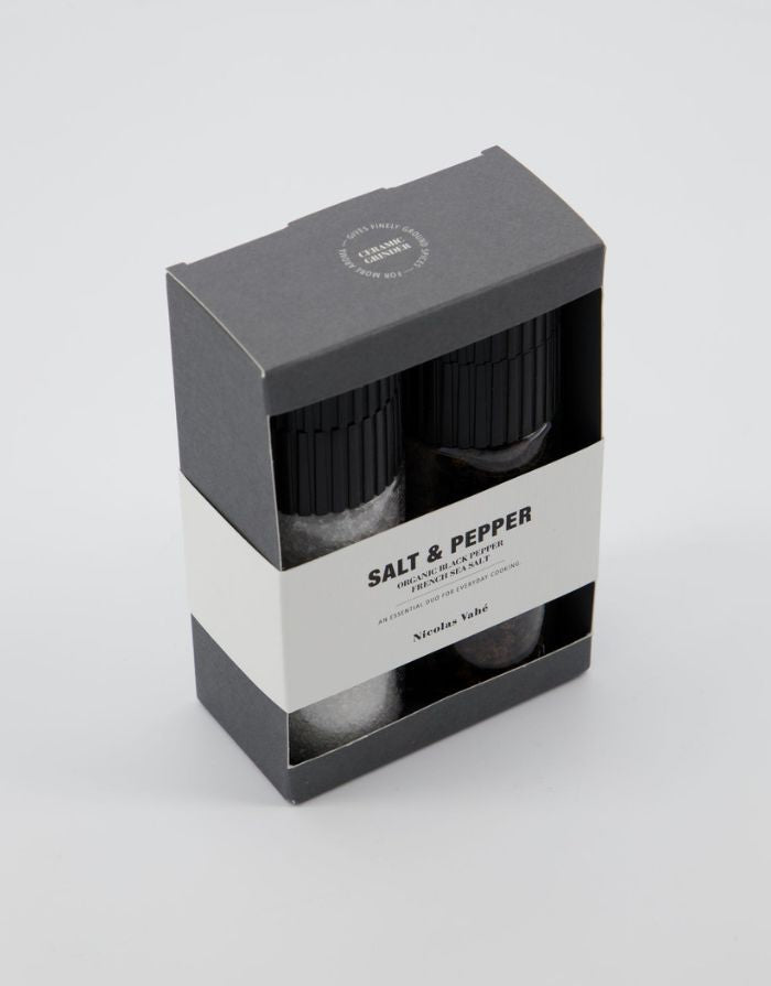 Geschenkbox Salz I Fanzösisches Meersalz & Schwarzer Pfeffer
