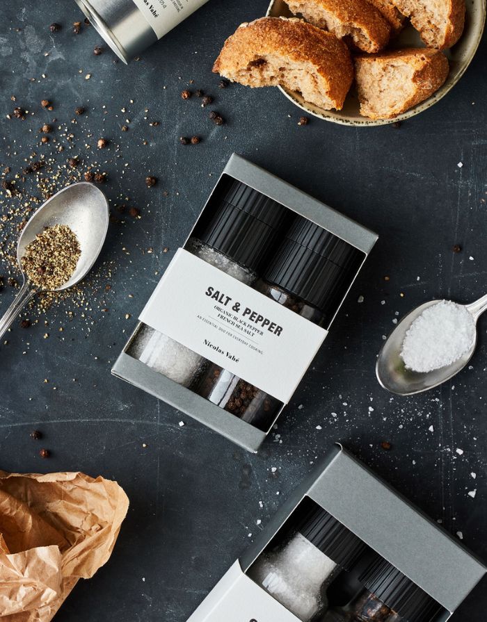 Geschenkbox Salz I Fanzösisches Meersalz & Schwarzer Pfeffer