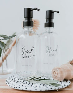Seifenspender Spülmittel 500ml I Transparent