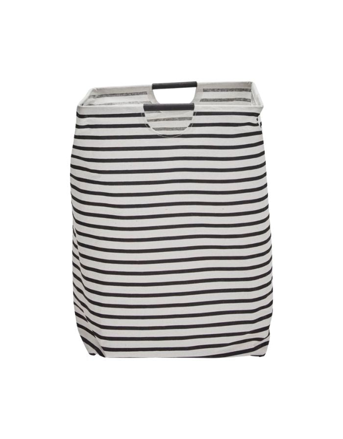 Wäschesack Stripes I Schwarz/Weiß