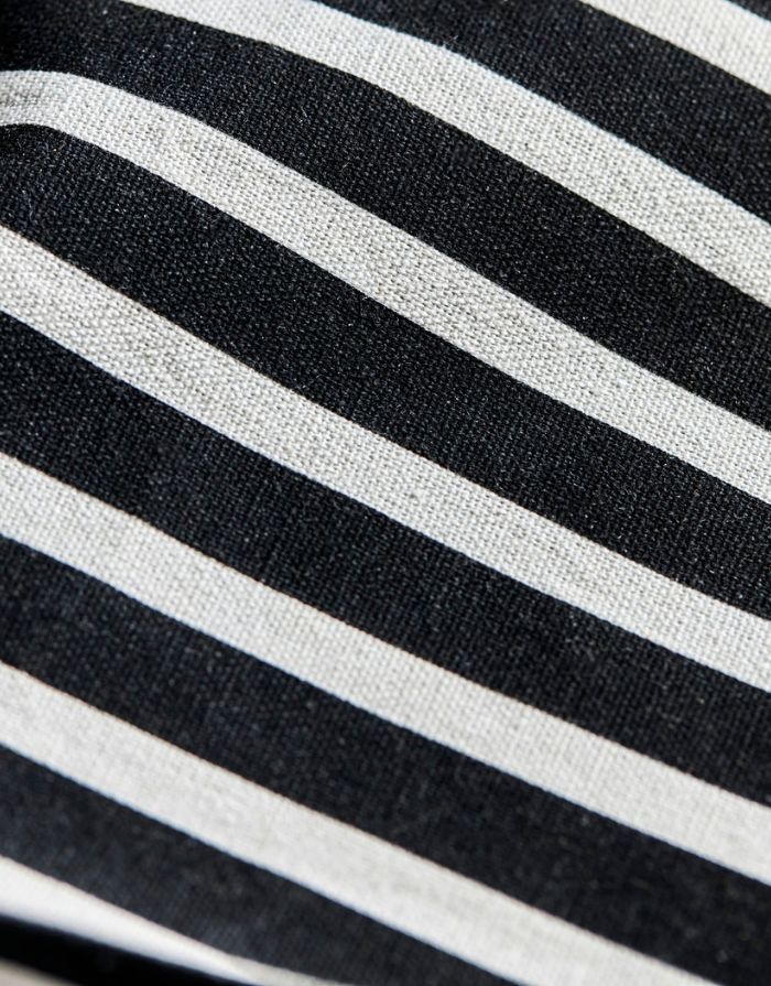 Wäschesack Stripes I Schwarz/Weiß