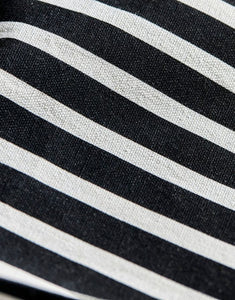 Wäschesack Stripes I Schwarz/Weiß