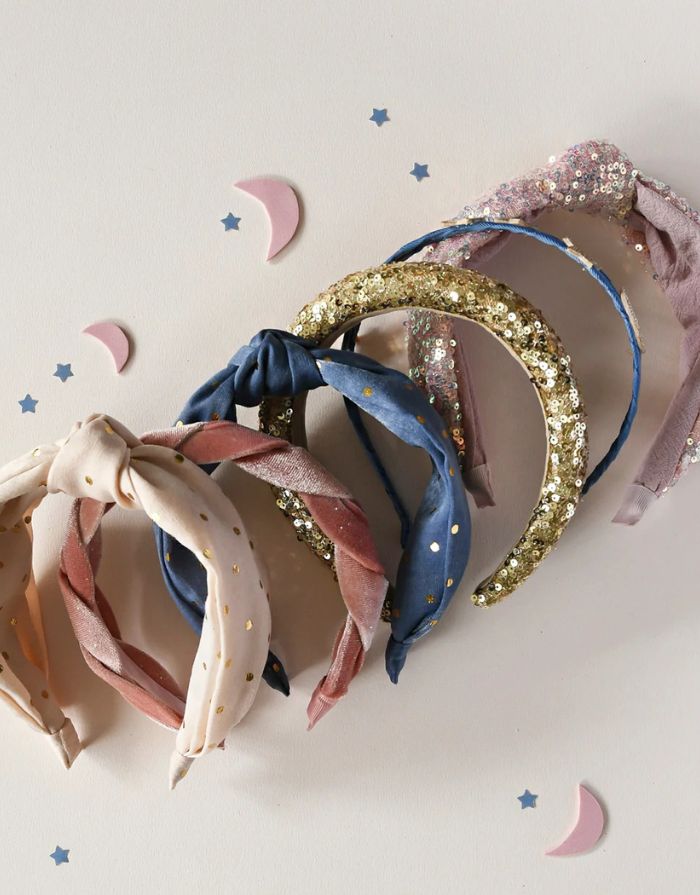 Haarreifen I Sparkle Velvet Twisted