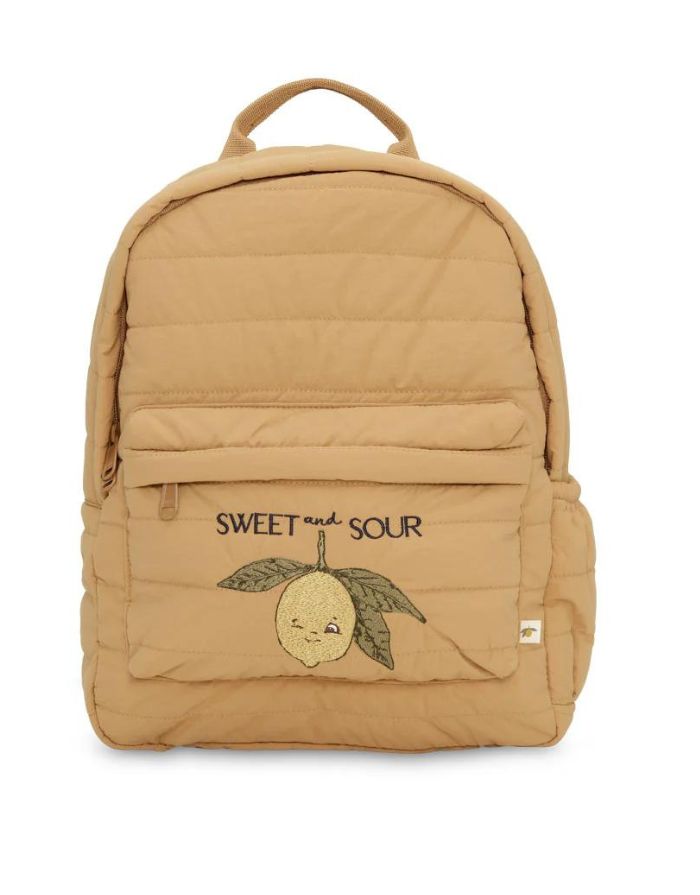 Juno Quilted Rucksack Midi I Tobacco Brown