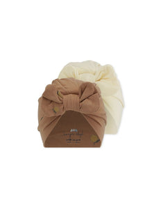 Bambi Haube 2er-Set Baby I Brown Lemon/Vanilla