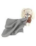 Kuscheltuch Hase I Braun/Grau
