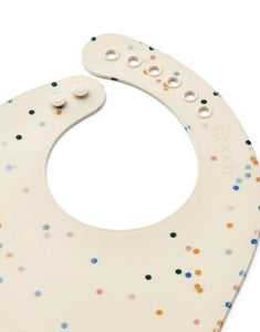 Lätzchen Tilda Silikon 2er-Set I Splash Dots/Sea Shell