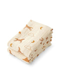 Musselin-Tuch Lewis 2er-Set I Dream/Ecru