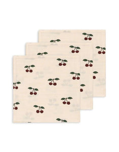 Mulltuch Musselin 3er-Set I Ma Grande Cerise