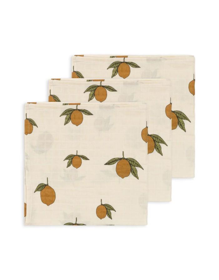 Mulltuch Musselin 3er-Set I Mon Grand Citron